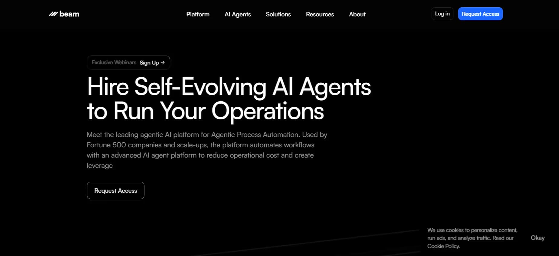 Beam AI Homepage