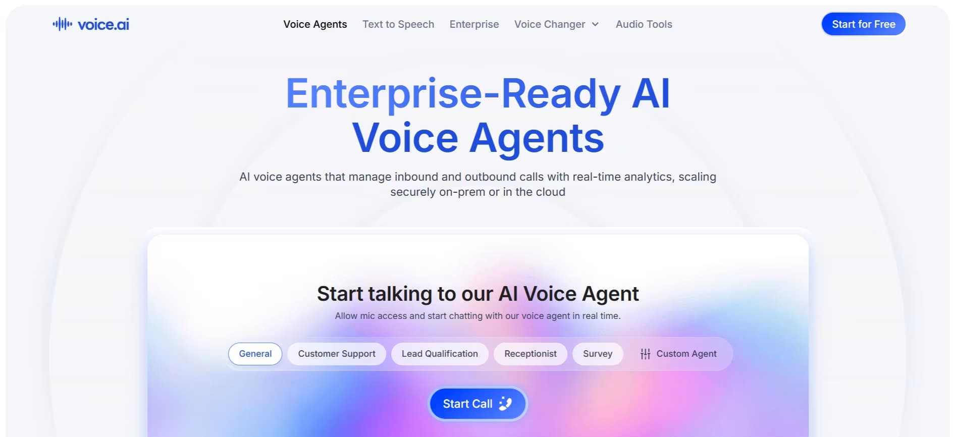 Voiceflow Homepage